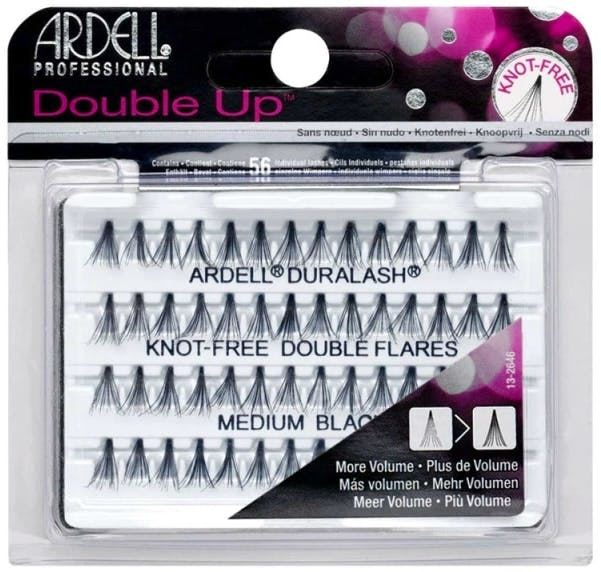 Ardell Double Up Knot Free Double Flares Medium Black 56 kpl