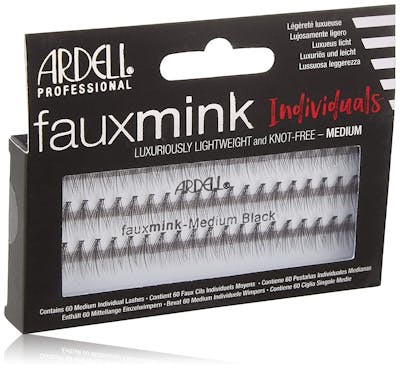 Ardell Fauxmink Individuals Knot Free Medium Lashes Black 60 st