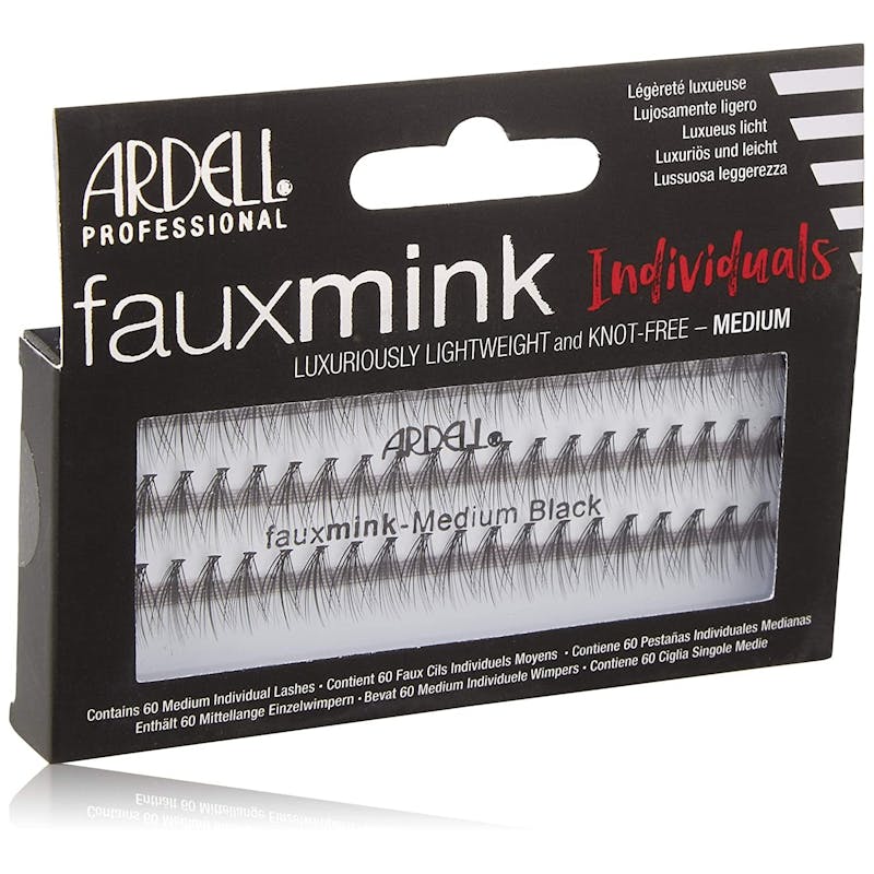 Ardell Fauxmink Individuals Knot Free Medium Lashes Black 60 kpl