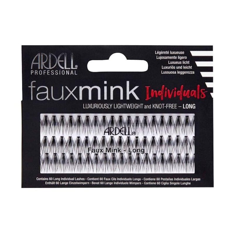Ardell Fauxmink Individuals Knot Free Long Lashes Black 56 pcs