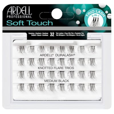 Ardell Soft Touch Knotted Flare Trios Medium Black 32 stk