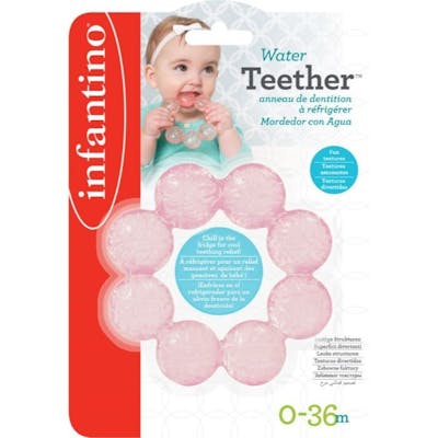 Infantino Kids Teether With Water Pink 0-36M 1 st