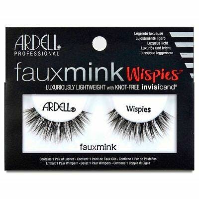 Ardell Faux Mink Wispies False Eyelashes Black 1 par