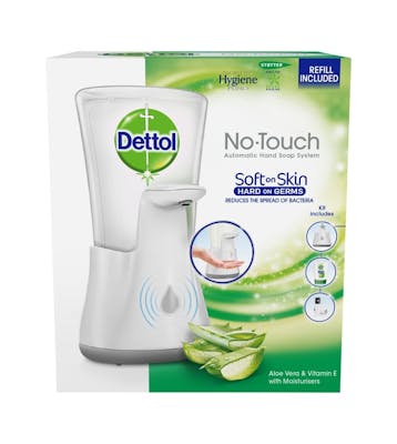Dettol No Touch Soap Starter Kit Aloe Vera White 250 ml
