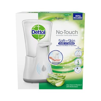 Dettol No Touch Soap Starter Kit Aloe Vera White 250 ml