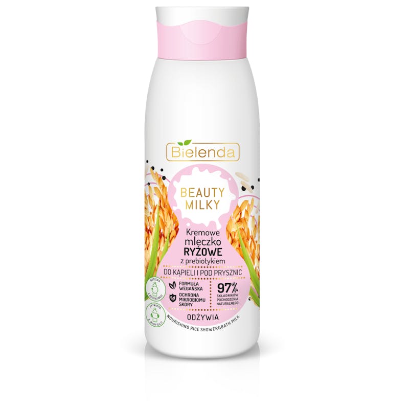 Bielenda Beauty Milky Creamy Rice Milk For Shower &amp; Bath 400 ml