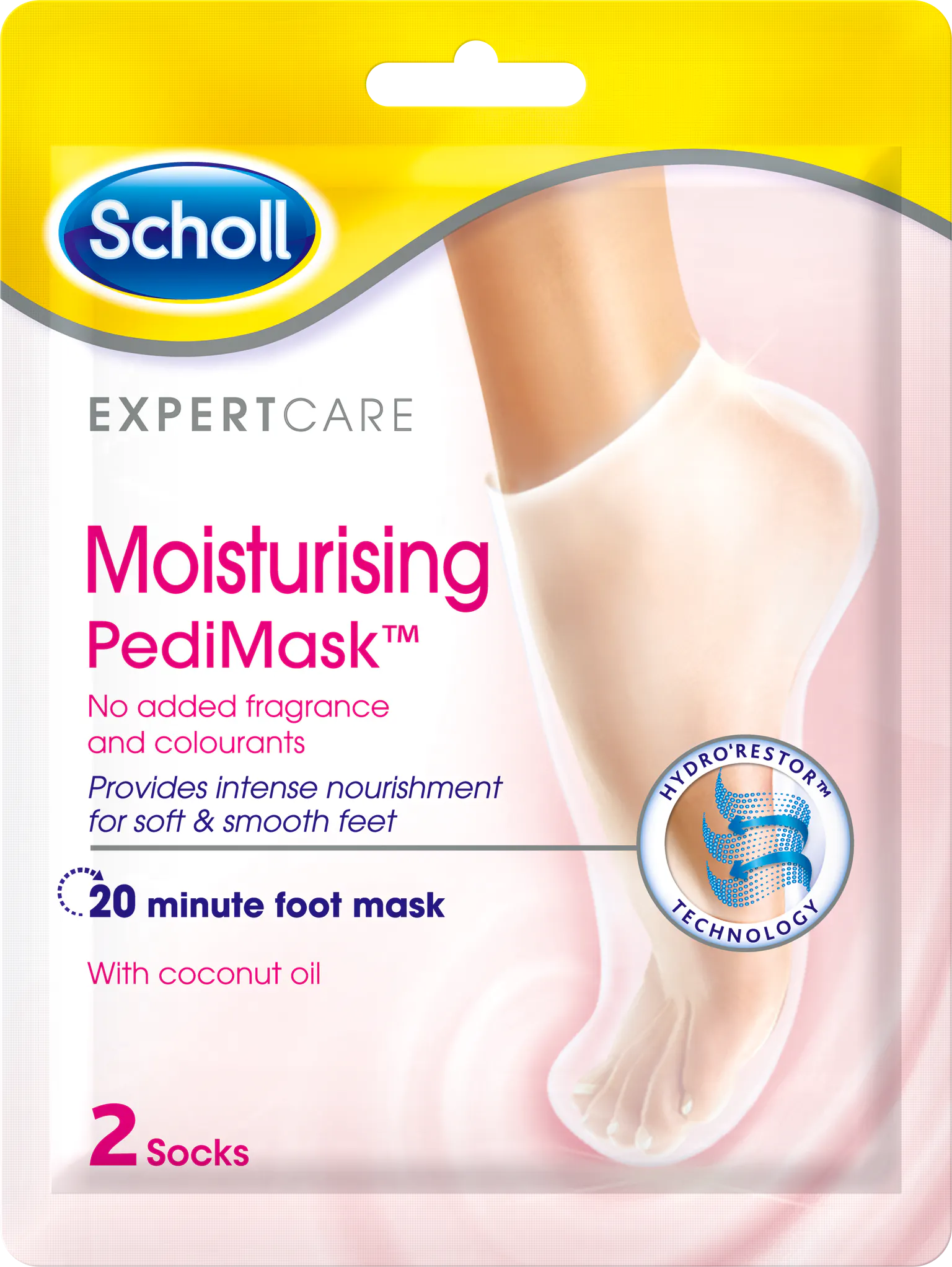 Scholl Moisturising Pedimask No Perfume 1 pair