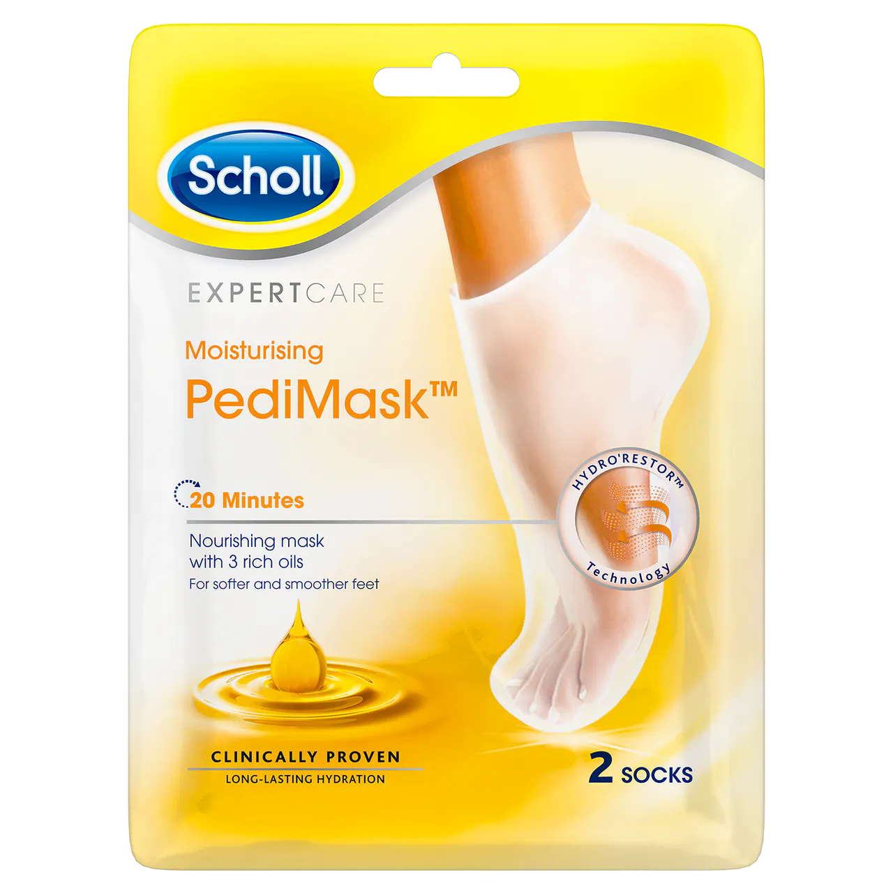 Scholl Moisturising Pedimask Triple Oil 1 pair