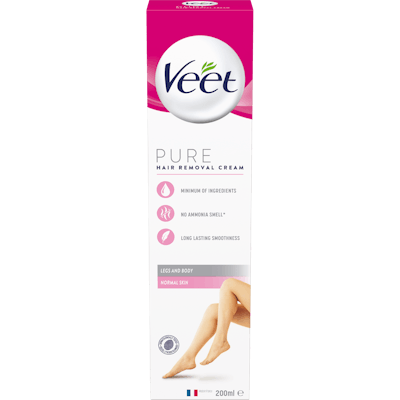Veet Pure Hair Removal Cream Normal Skin Body &amp; Legs 200 ml