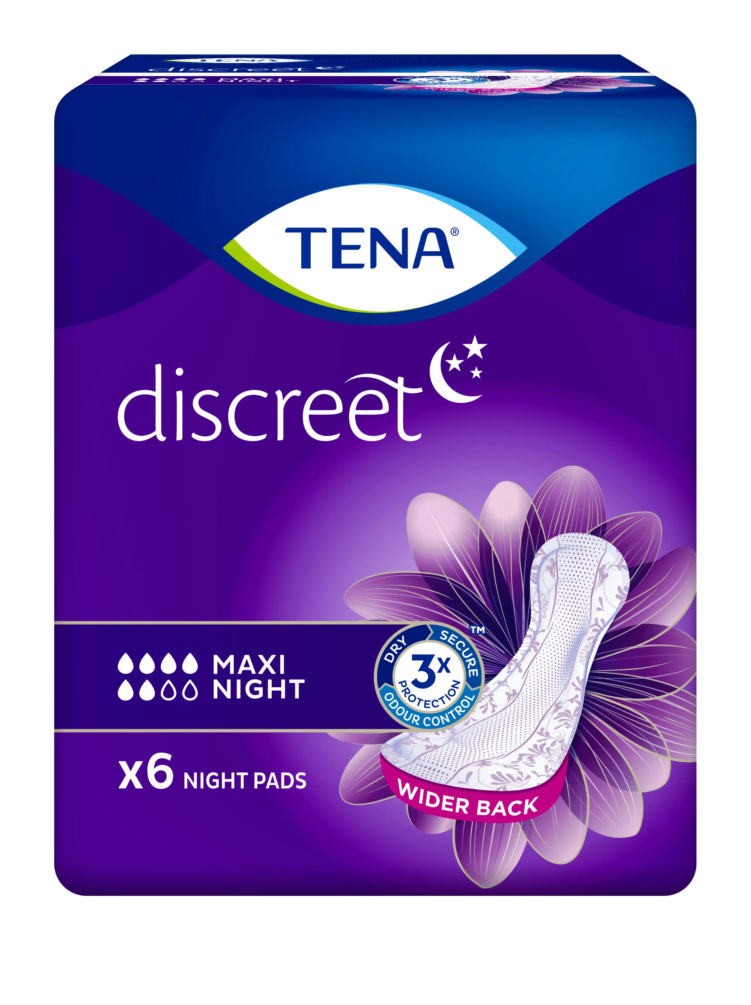 Tena Discreet Maxi Night 6 pcs