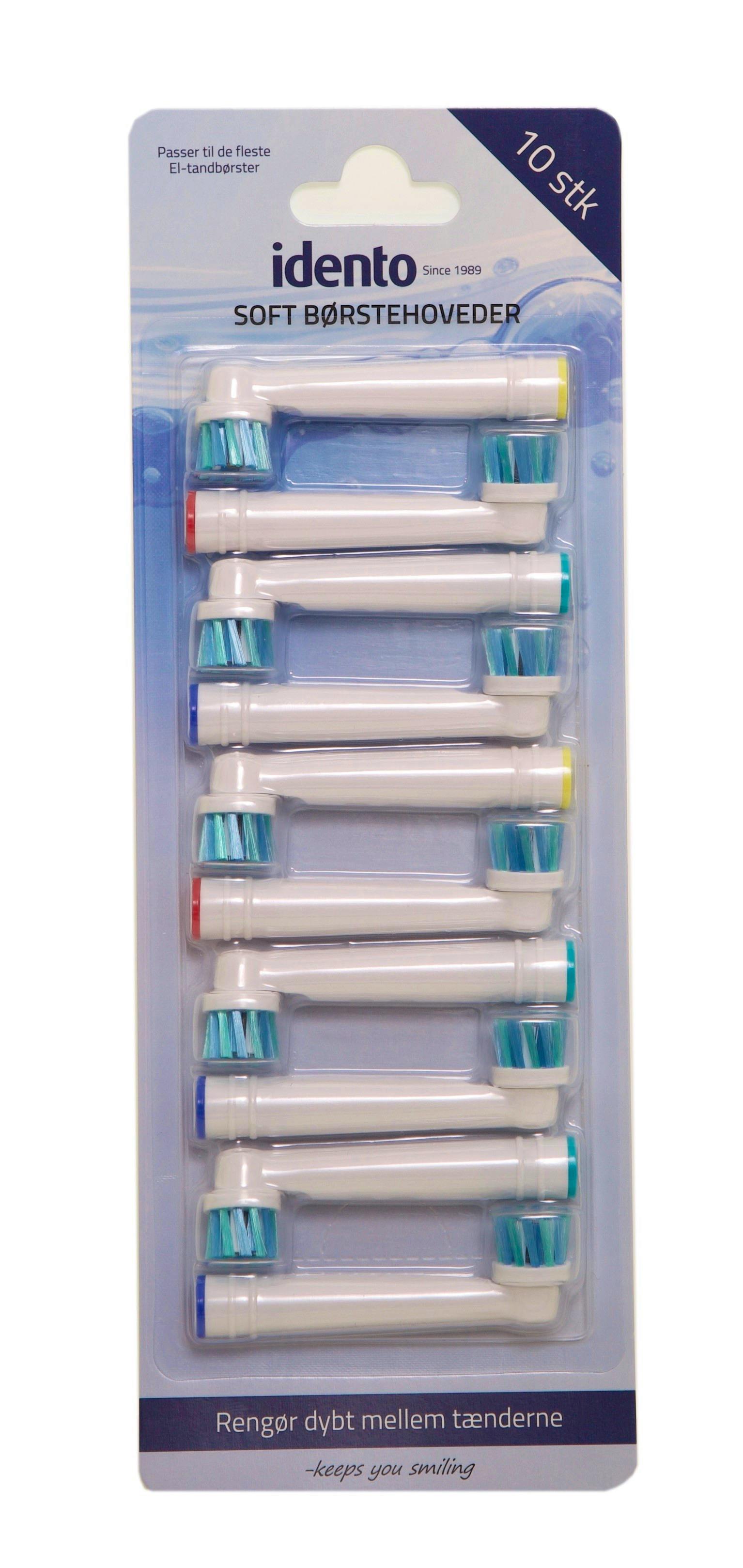 Idento Soft Borsthuvuden 10-Pack 10 st