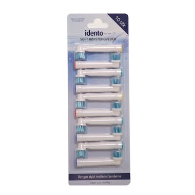 Idento Soft Toothbrush Heads 10-pack 10 st