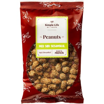 Trope Peanuts Med Sött Sesamskal 225 g