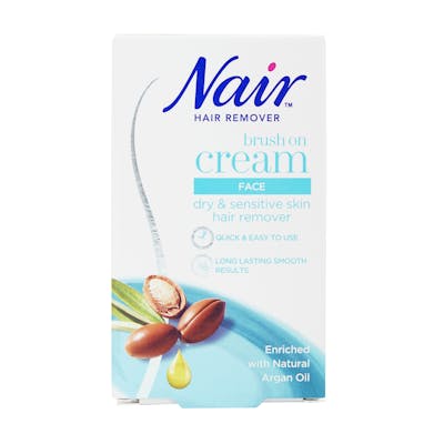 Nair Haarverwijderde Crème Borstel-Op Gezicht 50 ml