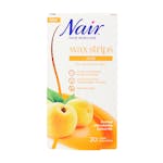 Nair Apricot Wax Strips Face 20 kpl