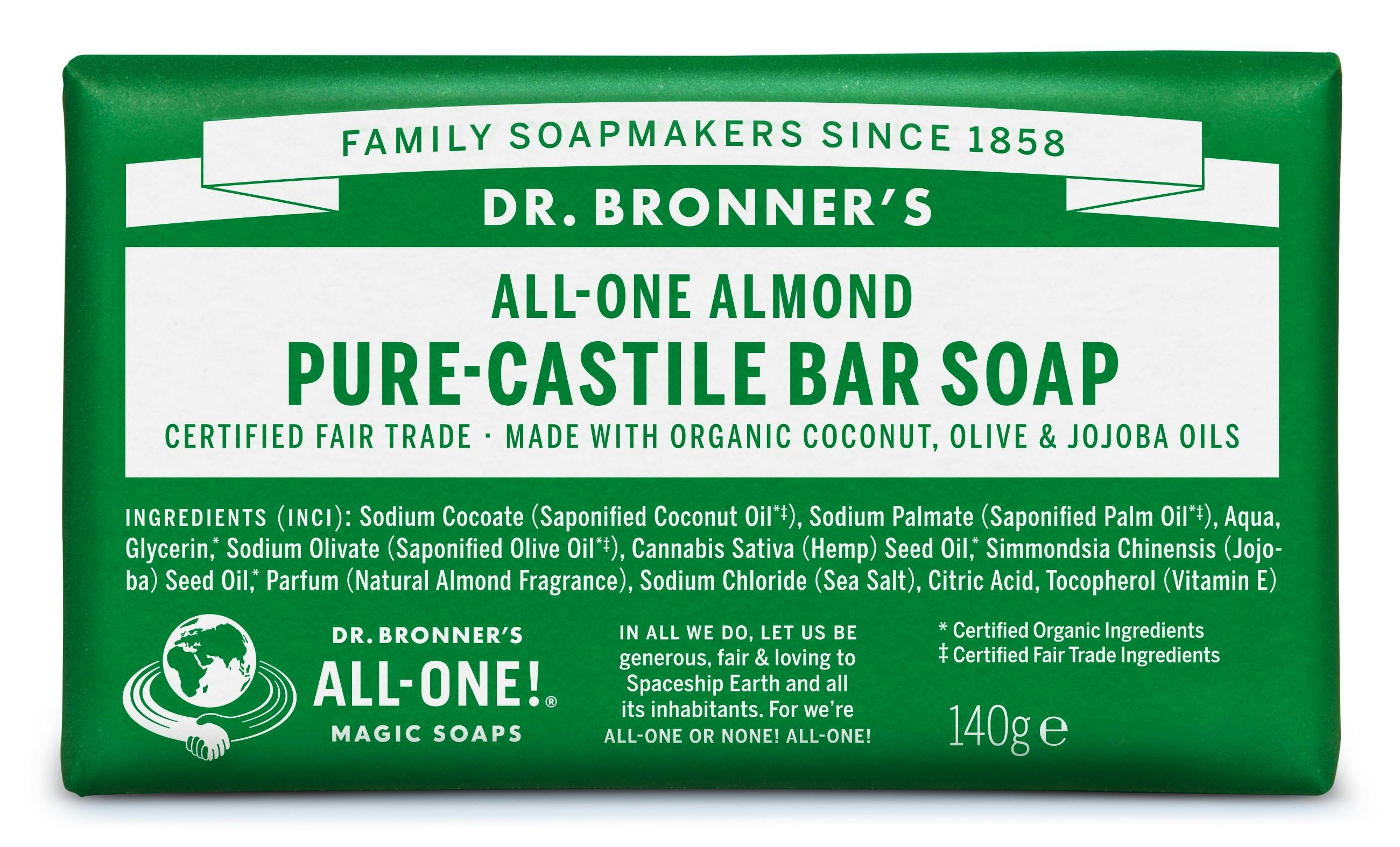 Dr. Bronner’s Bar Soap Almond 140 g