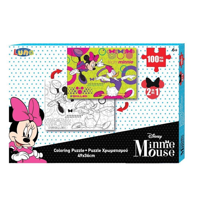 Disney Minnie Mouse Coloring Puzzle 6+ 100 st