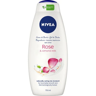 Nivea Rose &amp; Almond Milk Shower Gel 750 ml