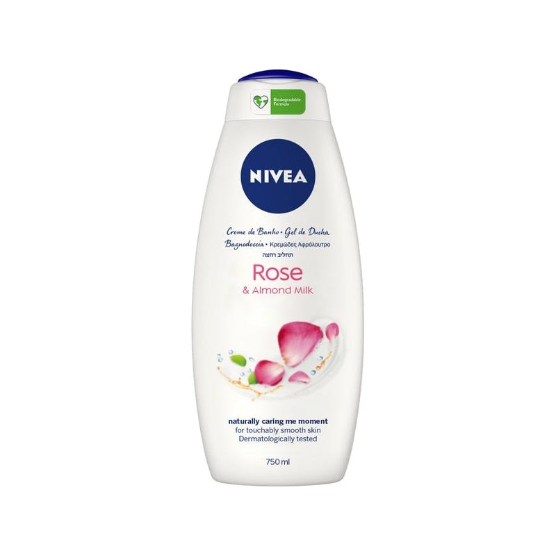 Nivea Rose &amp; Almond Milk Shower Gel 750 ml