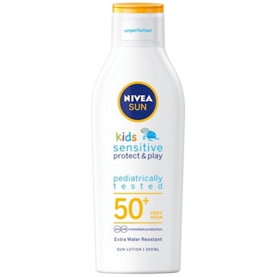 Nivea Sun Kids Sensitive Protect &amp; Play Sun Lotion SPF50+ 200 ml