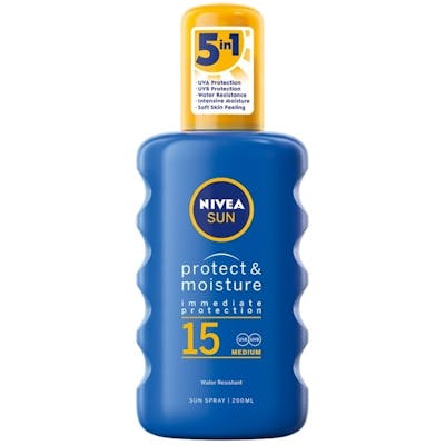 Nivea Sun Protect &amp; Moisture Sun Spray SPF15 200 ml