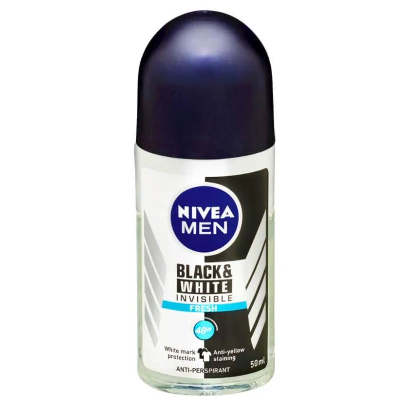 NIVEA Black & White Fresh Male Roll On 50 ml