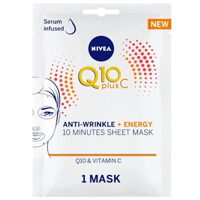Nivea Q10 Anti-Wrinkle Energy Vitamin C Sheet Mask 1 kpl