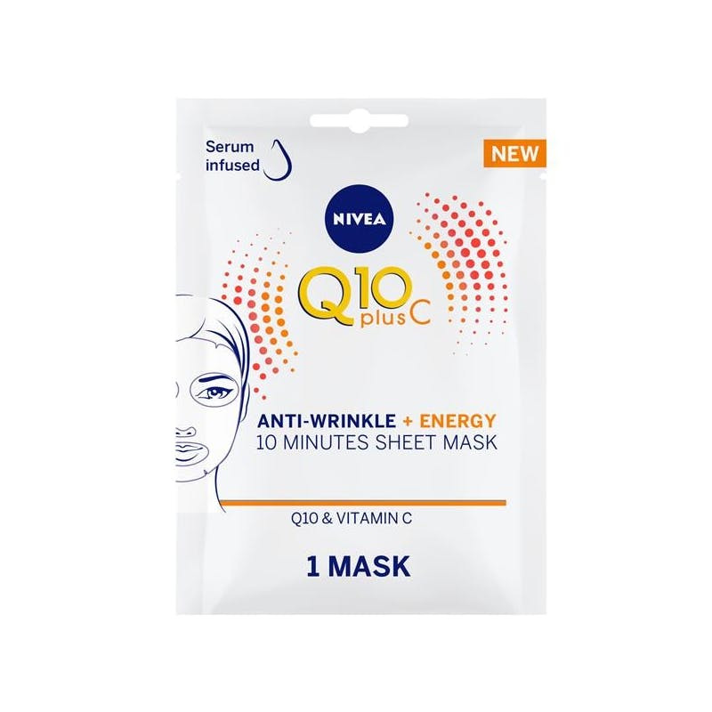 Nivea Q10 Anti-Wrinkle Energy Vitamin C Sheet Mask 1 kpl