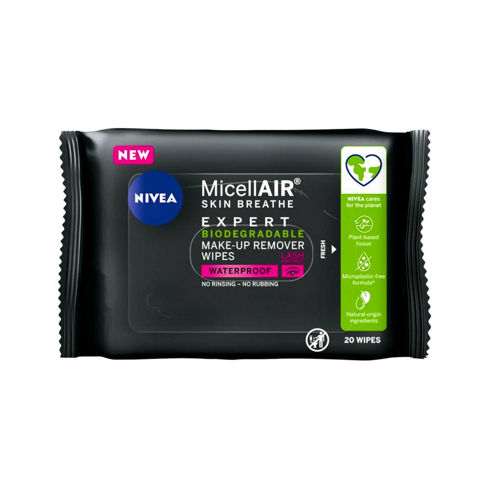NIVEA Micellair Expert Make-Up Remover Wipes 20 stk