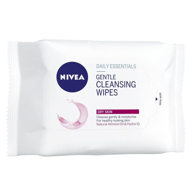 Nivea Gentle Cleansing Wipes Dry Skin 25 kpl