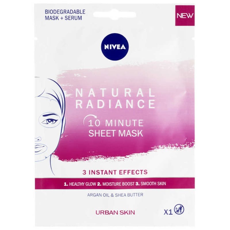 Nivea Urban Skin Natural Radiance Sheet Mask 1 kpl
