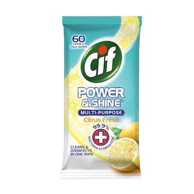 Cif Power & Shine Multi Purpose Wipes Citrus 60 st