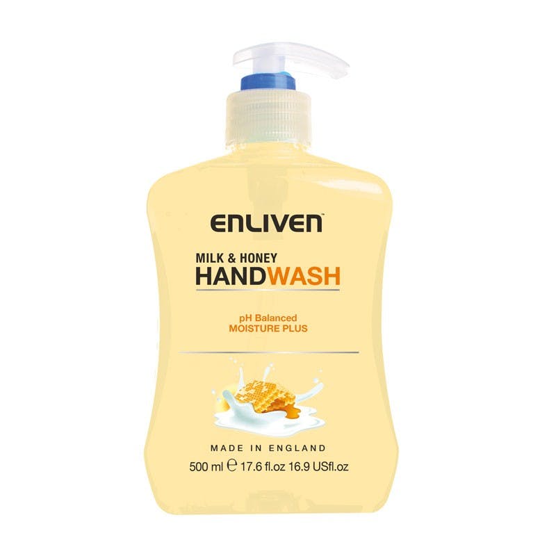 Enliven Anti-Bacterial Hand Wash Milk &amp; Honey 500 ml