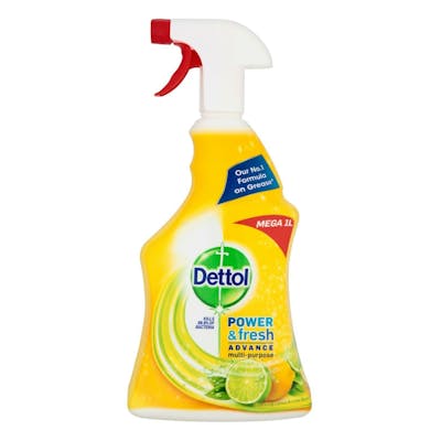 Dettol Power &amp; Fresh Multi-Purpose Cleaning Spray Citrus 1000 ml