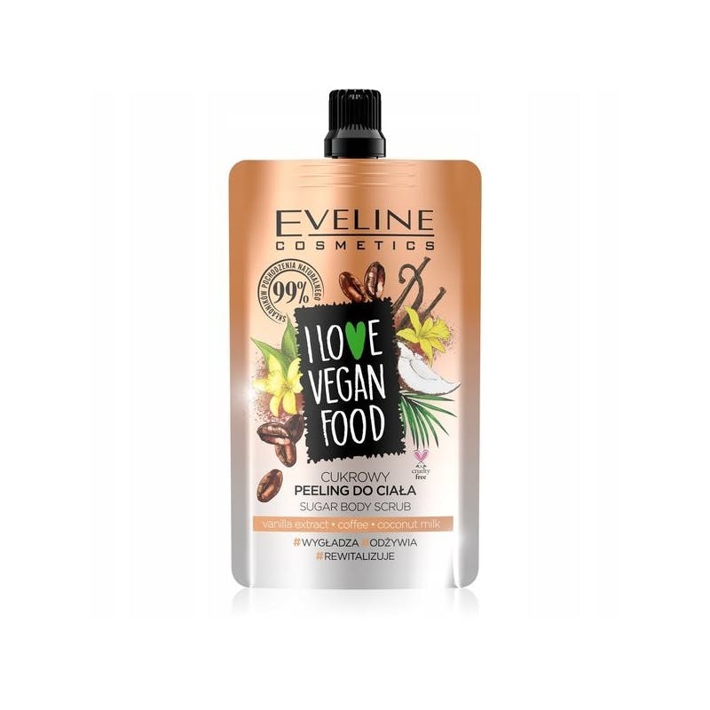Eveline I Love Vegan Food Vanilla Latte Body Scrub 75 ml