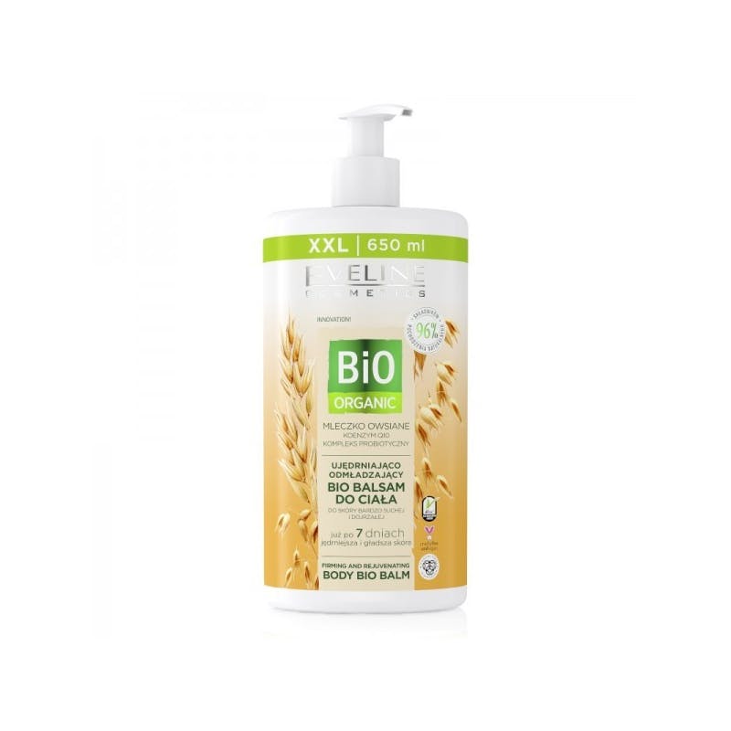 Eveline Bio Organic Firming And Rejuvenating Body Bio Balm Oat Milk 650 ml