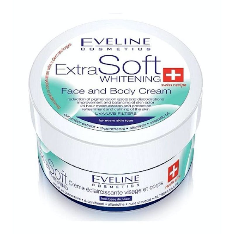 Eveline Extra Soft Whitening Face &amp; Body Cream Jar 100 ml