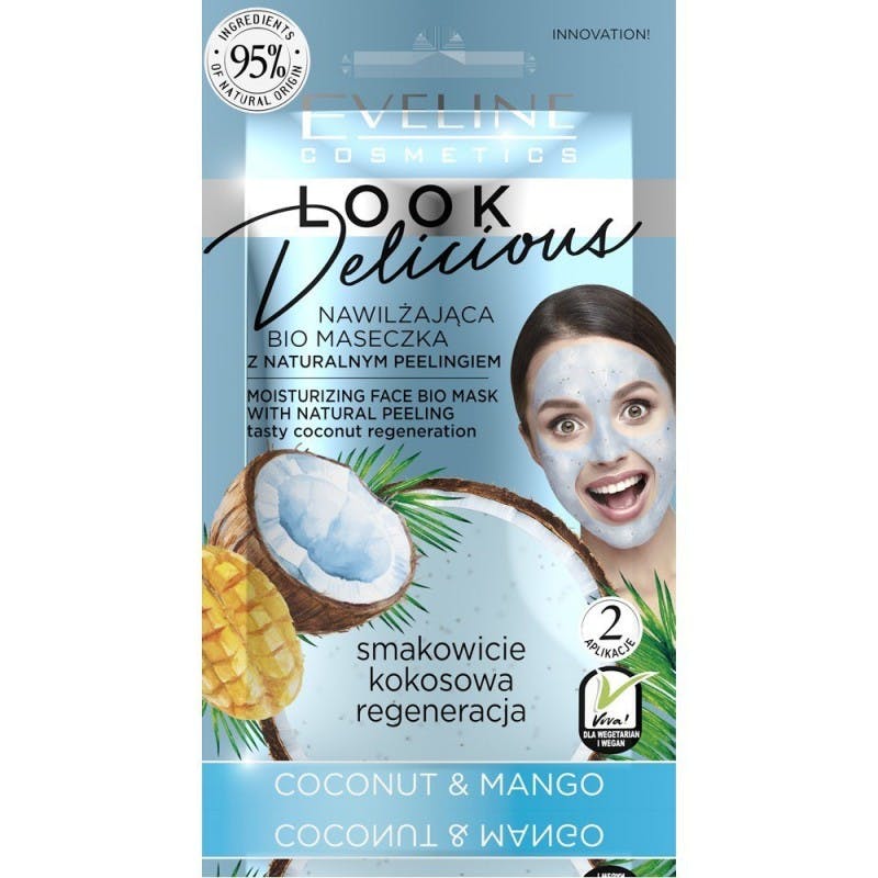 Eveline Look Delicious Moisturizing Face Bio Mask Coconut &amp; Mango 10 ml