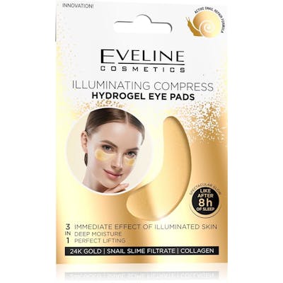 Eveline Illuminating Compress Hydrogel Gold Eye Pads 1 paar