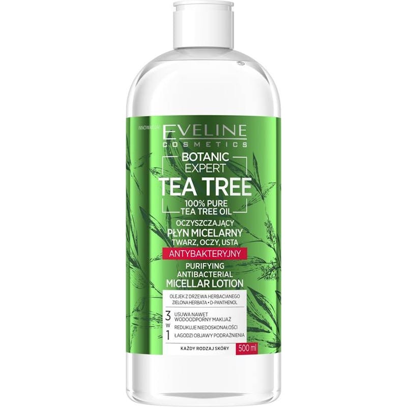 Eveline Botanic Expert Tea Tree Purifying Antibacterial Micellar Lotion 500 ml
