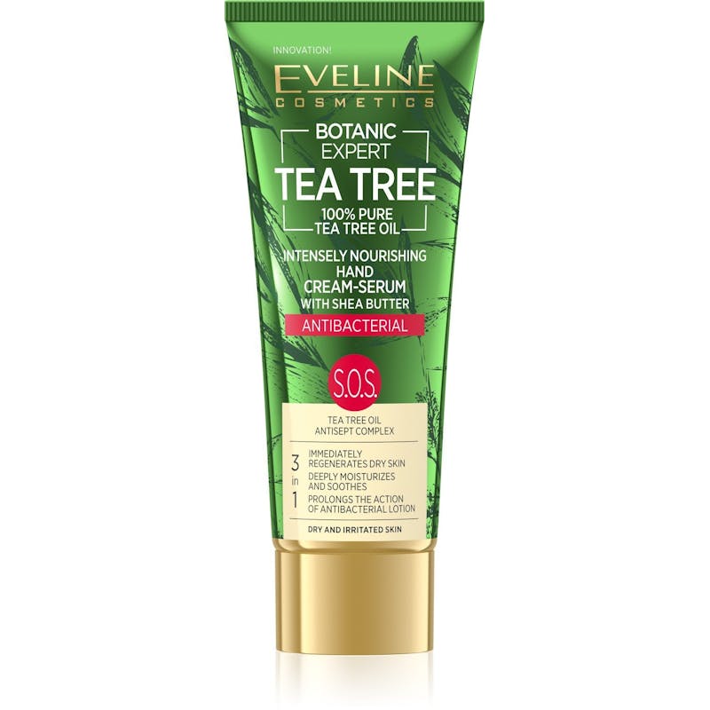 Eveline Botanic Expert Tea Tree S.O.S. Intensely Nourishing Antibacterial Hand Cream-Serum 40 ml