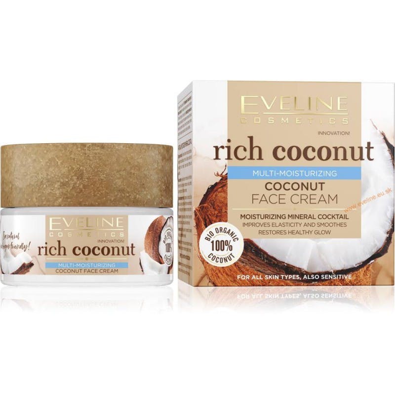 Eveline Rich Coconut Multi-Moisturizing Coconut Face Cream 50 ml