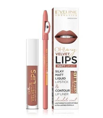 Eveline Oh My Lips Liquid Matt Lip Kit 11 Cookie Milkshake 4,5 ml + 1 pcs