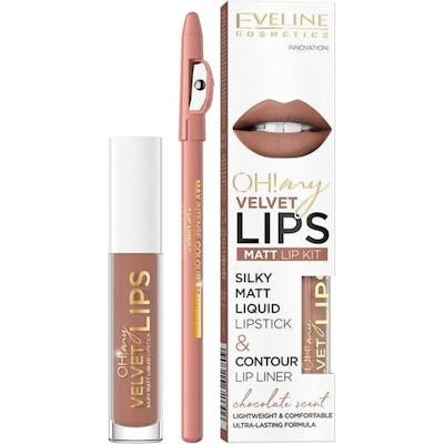 Eveline Oh My Lips Liquid Matt Lip Kit 14 Choco Truffle 4,5 ml + 1 st