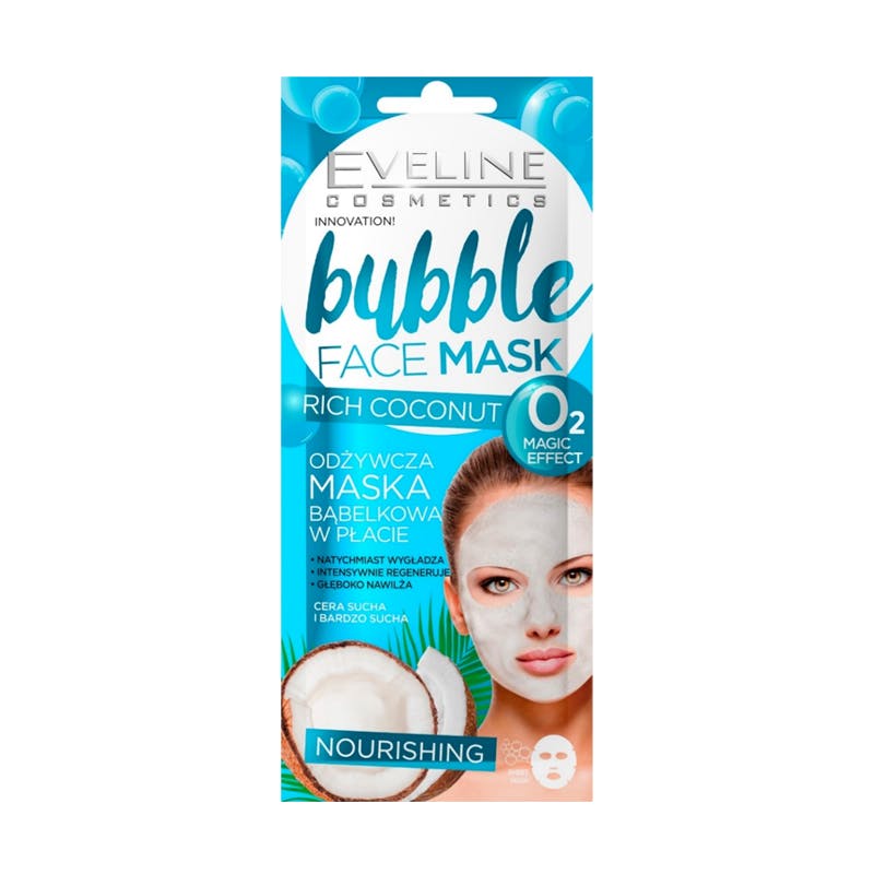 Eveline Bubble Face Mask Nourishing Coconut 1 kpl