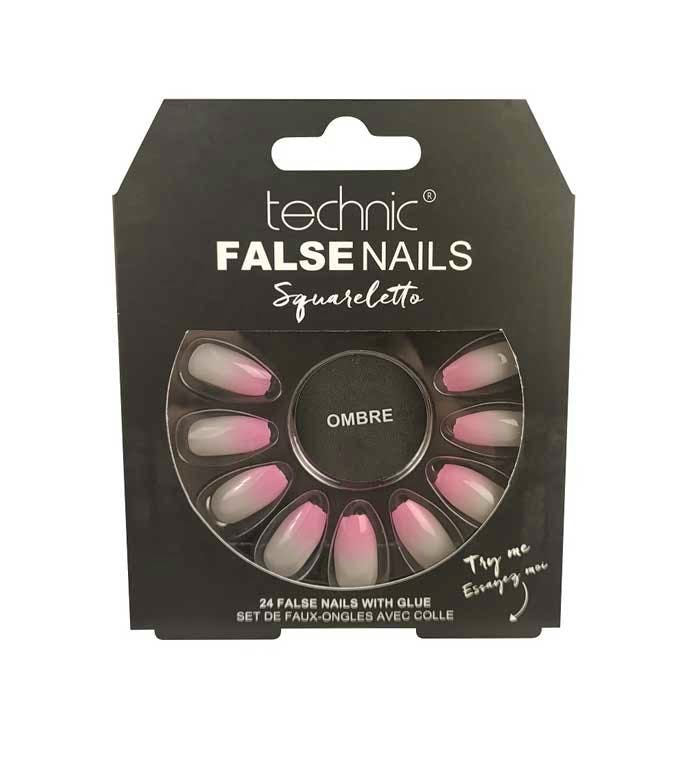 Technic False Nails Squareletto Ombre 24 st