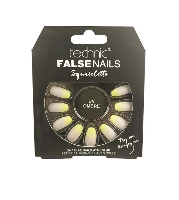 Technic False Nails Squareletto UV Ombre 24 pcs