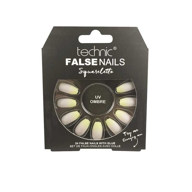 Technic False Nails Squareletto UV Ombre 24 kpl