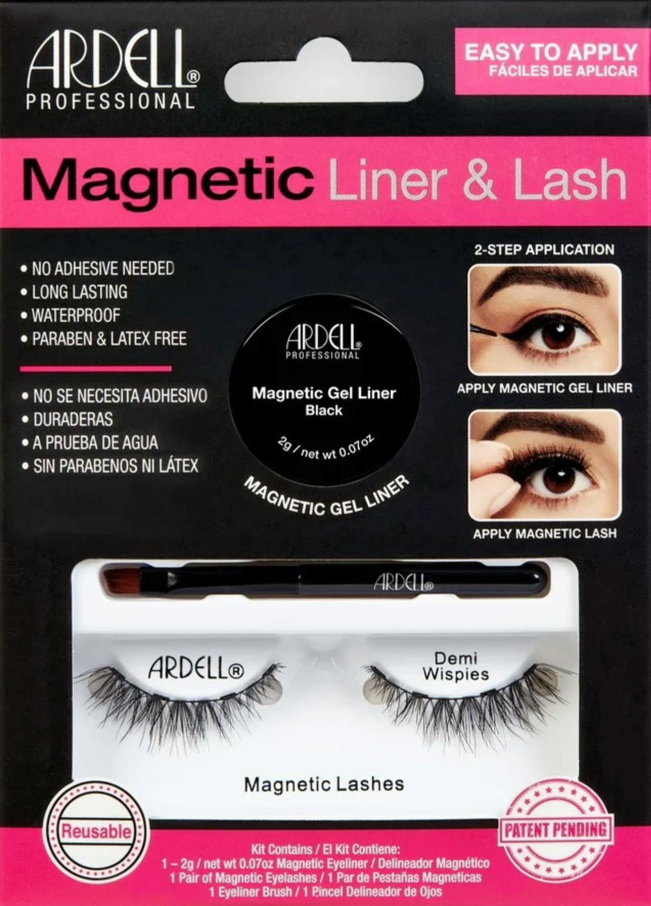 Ardell Magnetic Liner & Lash Demi&nbsp;Wispies 1 par + 1 st + 2 g
