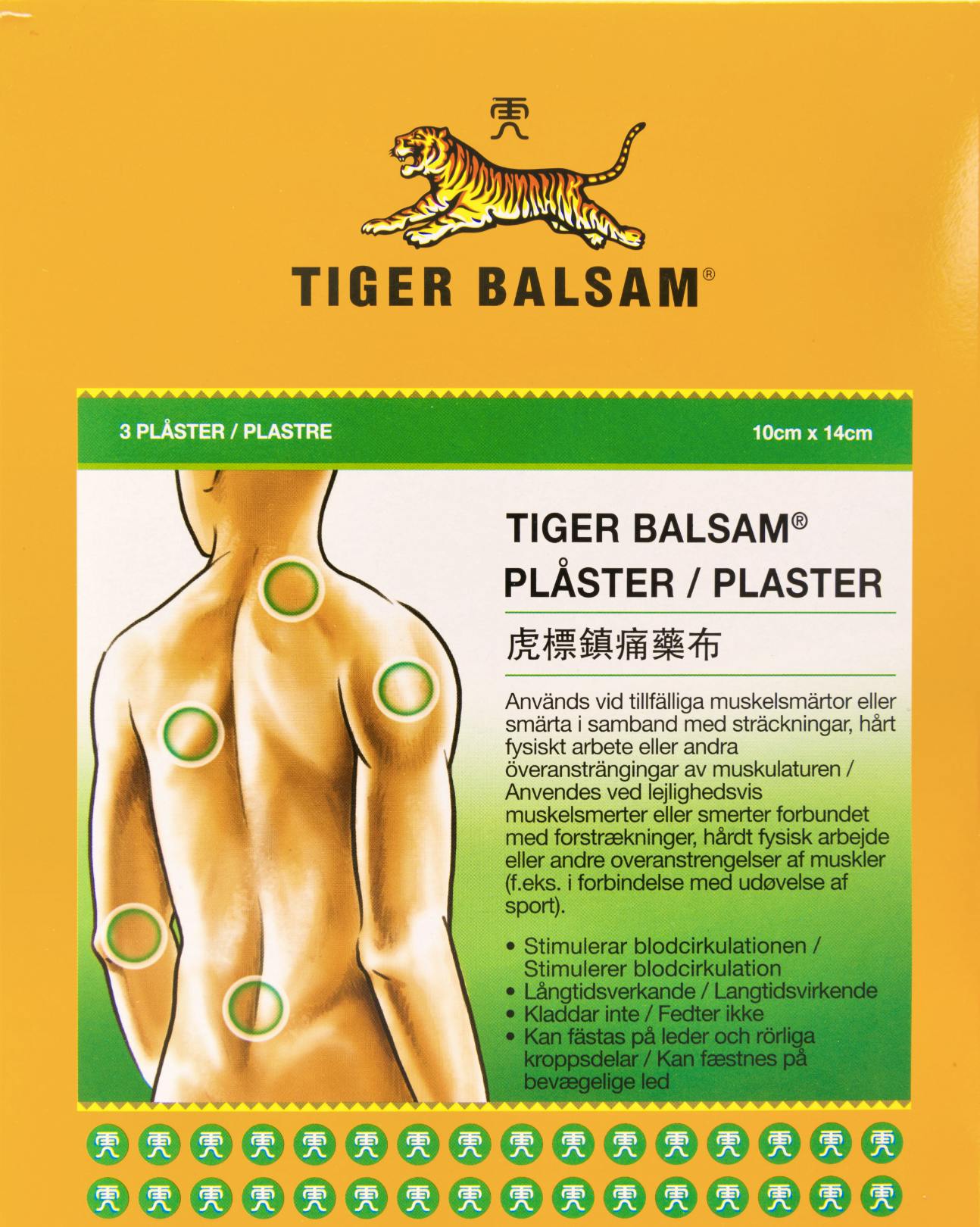 Tiger Balm Balsam Plaster 3 stk - kr